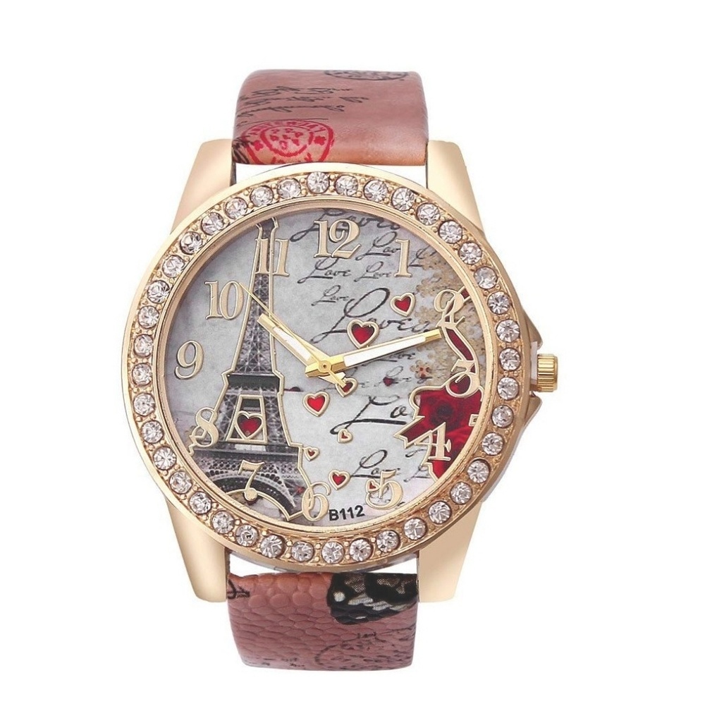 ❣❣Bling Rhinestone Accented Eiffel Tower Ladies
